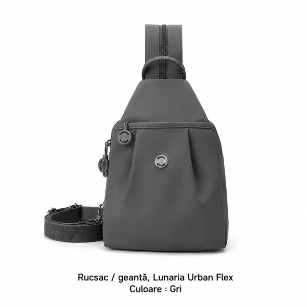 Rucsac Urban Flex Gri polar, vedere frontală
